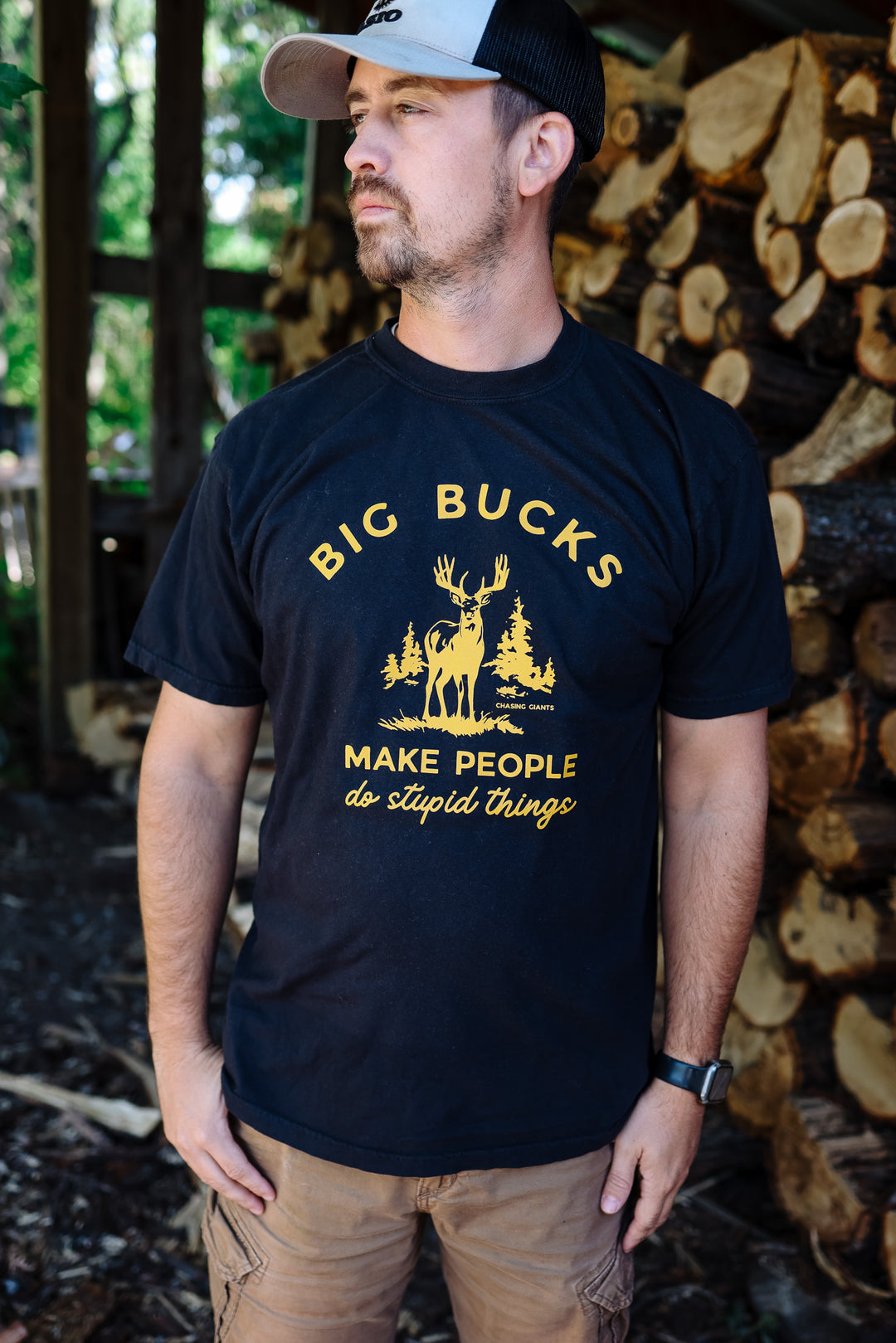 'Big Bucks' Black T-Shirt