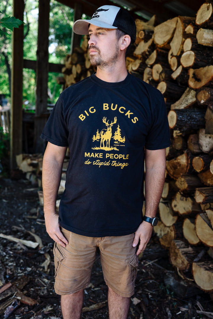 'Big Bucks' Black T-Shirt