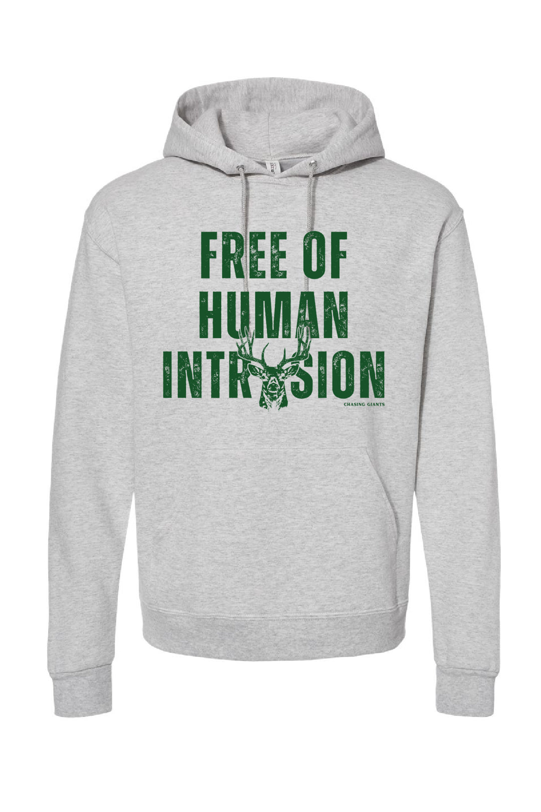 all monsters are human hoodie 'Free of Human Intrusion' Oatmeal Heather Hooded Sweatshirt